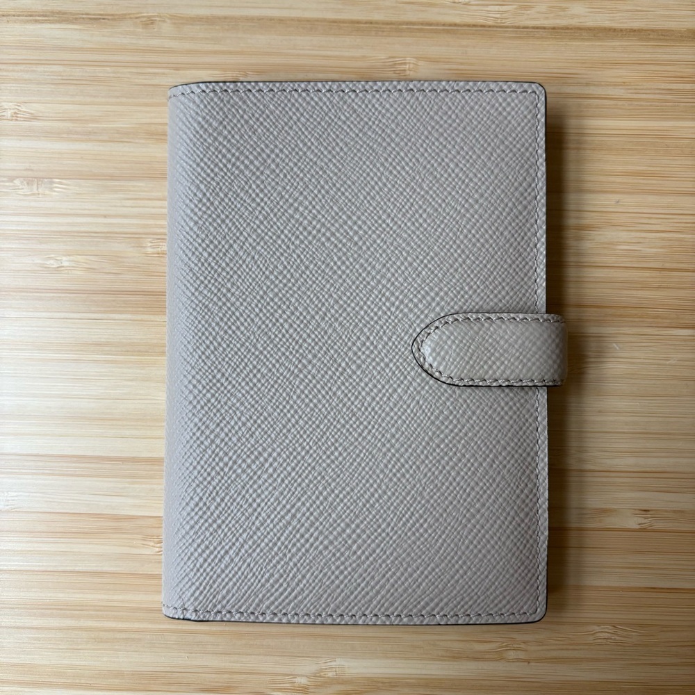 Smythson Panama Passport Cover Wallet Sandstone